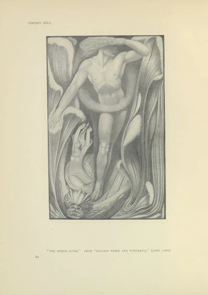 The Demon Lover Ballads Weird And Wonderful by Vernon Hill - Canvas Print