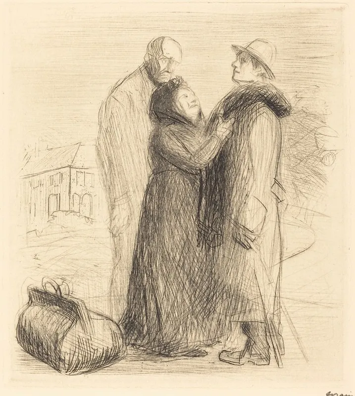 The Departure Of The Prodigal Son First Plate Vertical Probably 1912 1913