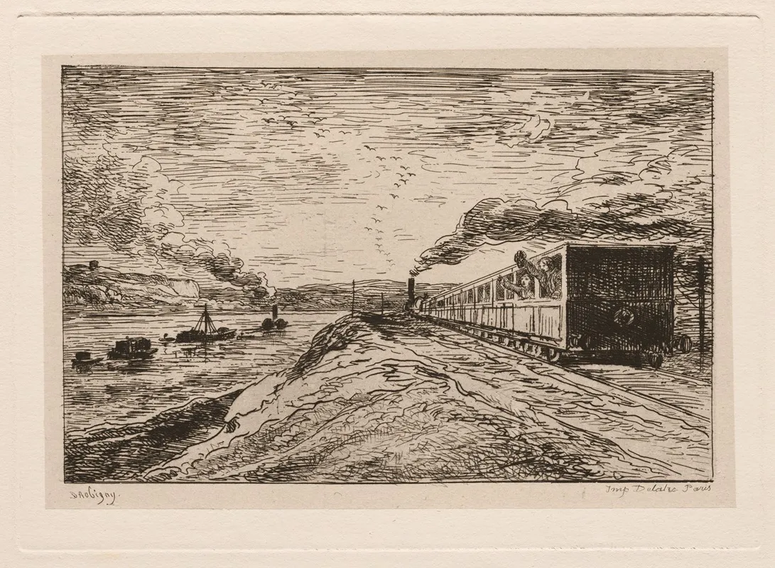 The Departure The Return by Charles François Daubigny - Canvas Print