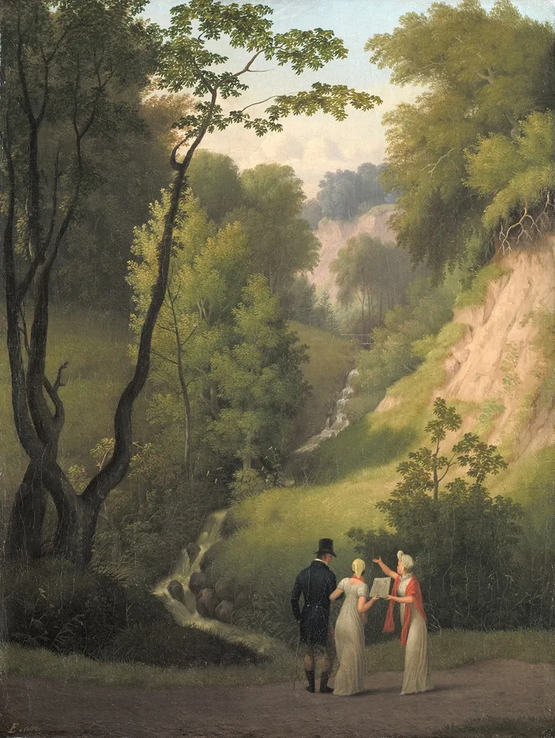The Devils Cleft At Liselund Manor The Island Of Mon