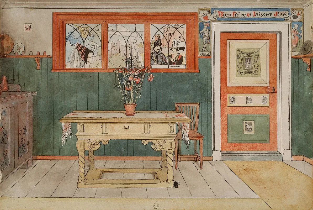 The Dining Room by Carl Larsson - Canvas Print