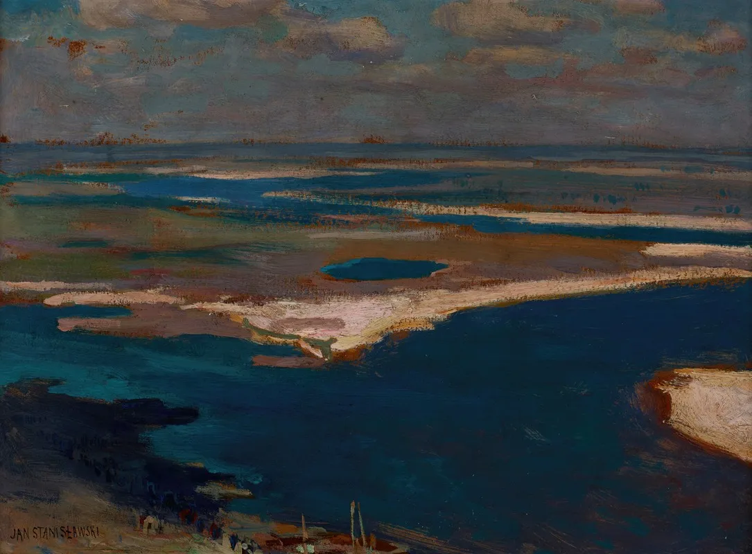 The Dnieper River In Blue
