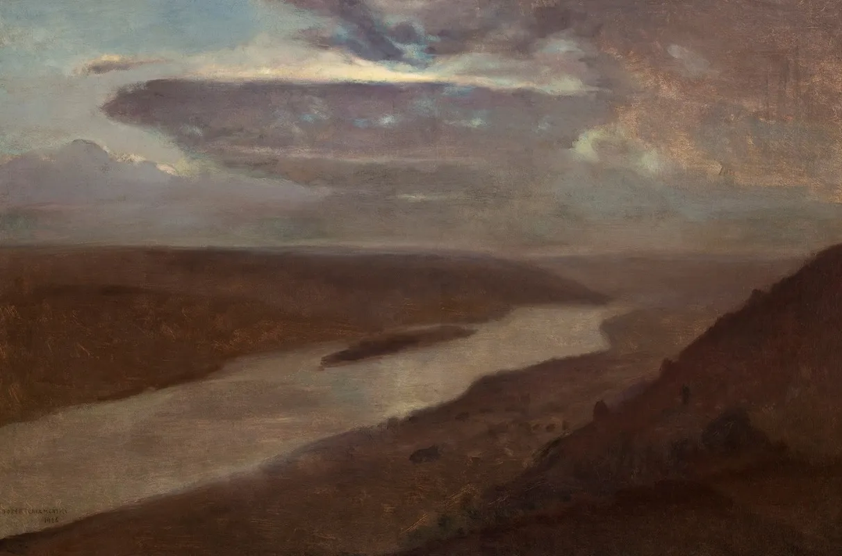 The Dniester River At Night