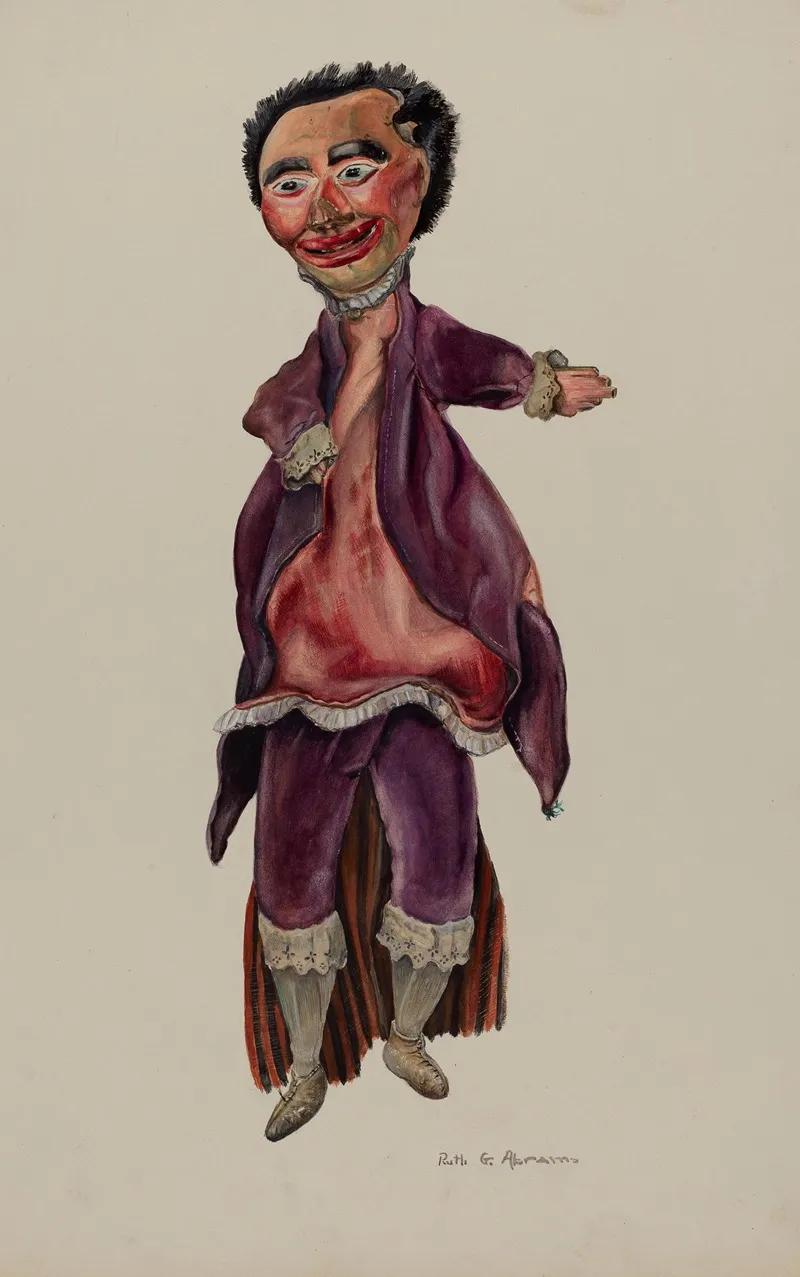 The Doctor Marionette by Ruth Abrams - Canvas Print
