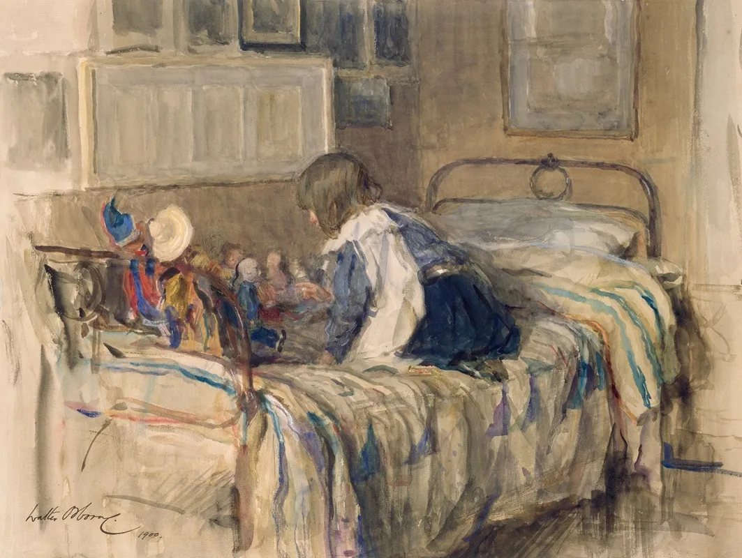 The Dolls School by Walter Frederick Osborne - Canvas Print