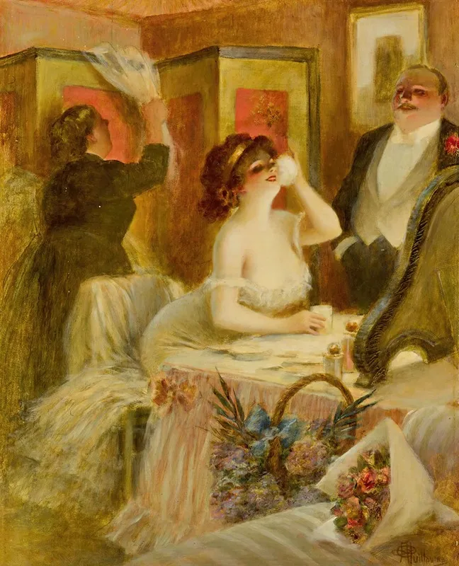The Dressing Room by Albert Guillaume - Canvas Print