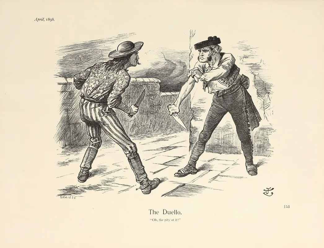 The Duello by Sir John Tenniel - Canvas Print