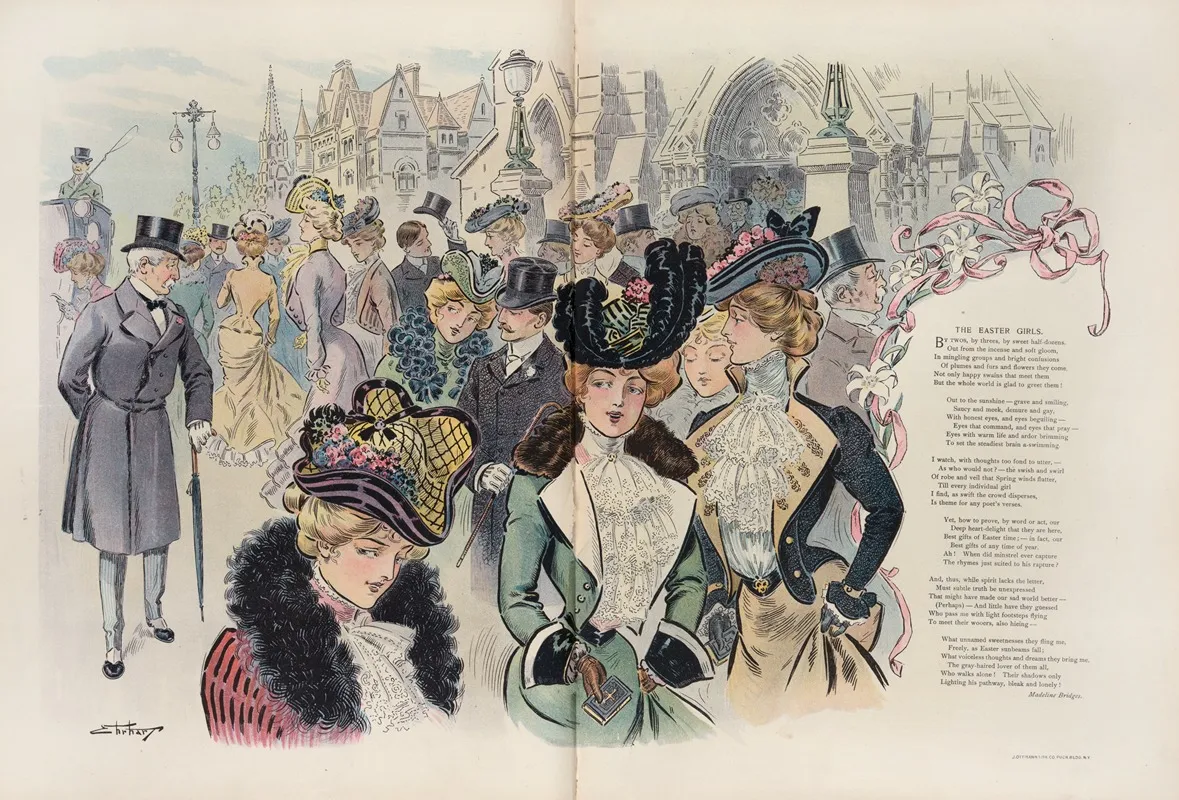 The Easter Girls by Samuel Ehrhart - Canvas Print