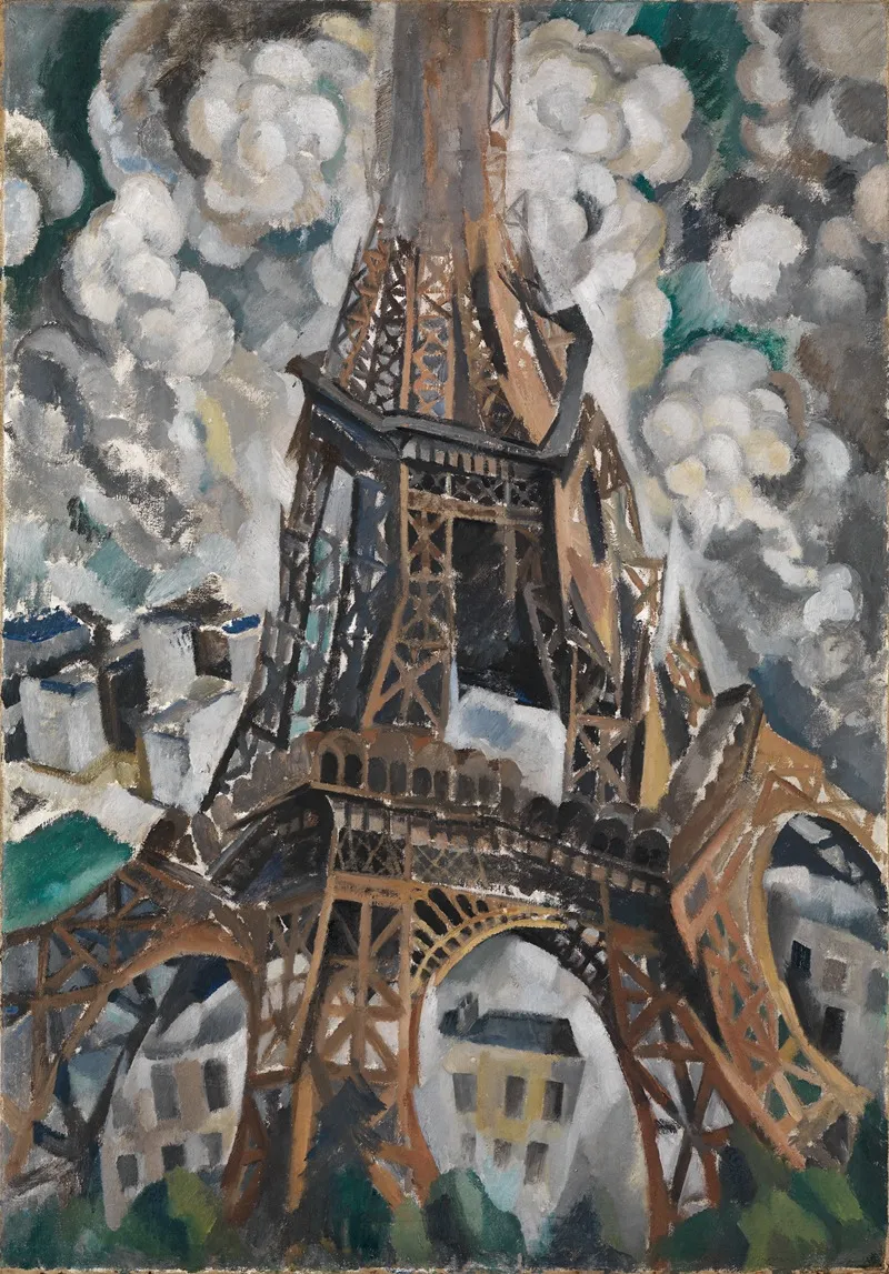 The Eiffel Tower 2 by Robert Delaunay - Canvas Print