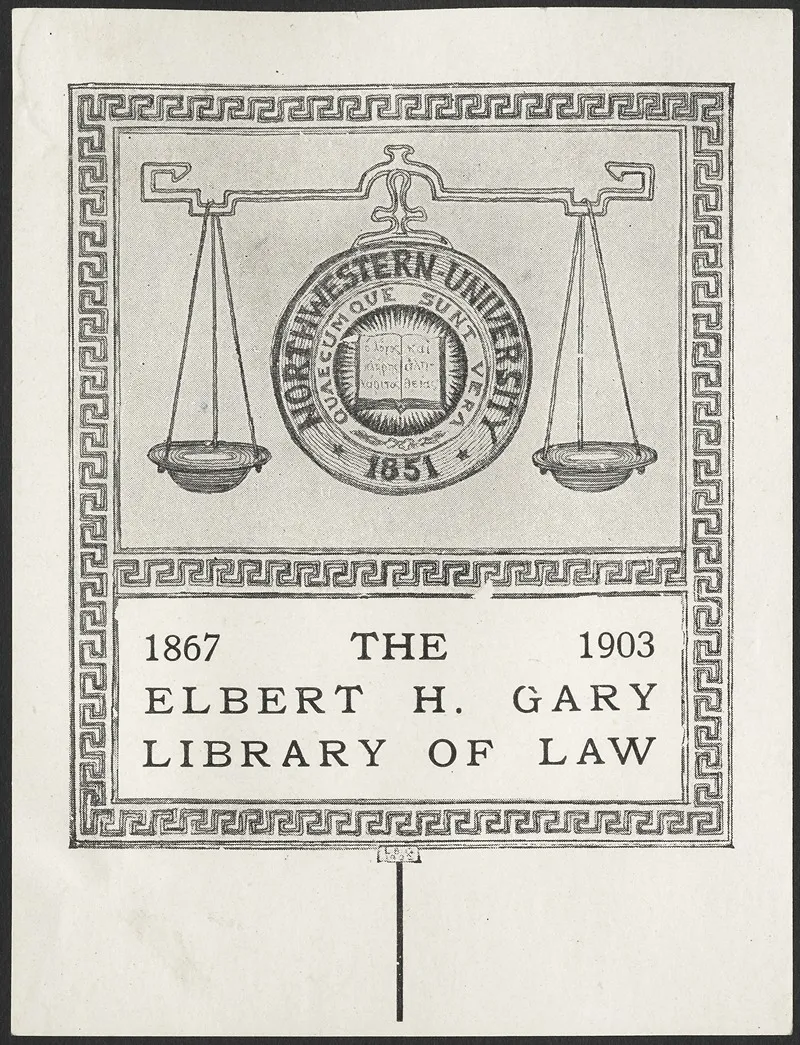 The Elbert H Gary Library Of Law