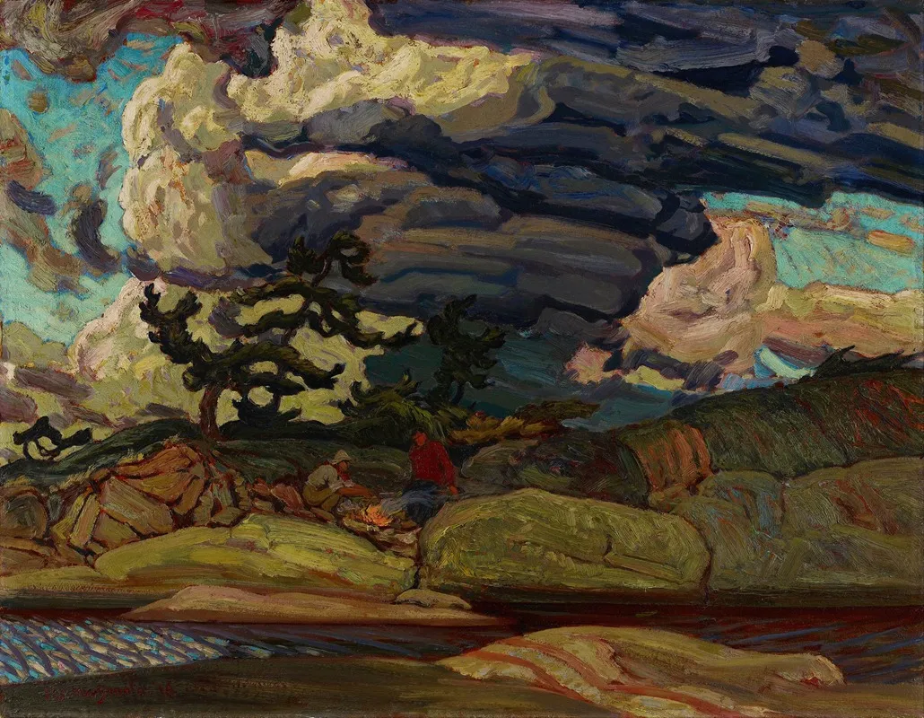 The Elements by James Edward Hervey MacDonald - Canvas Print