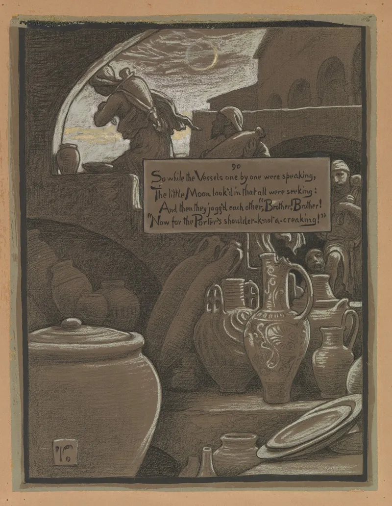 The End Of Ramazan by Elihu Vedder - Canvas Print