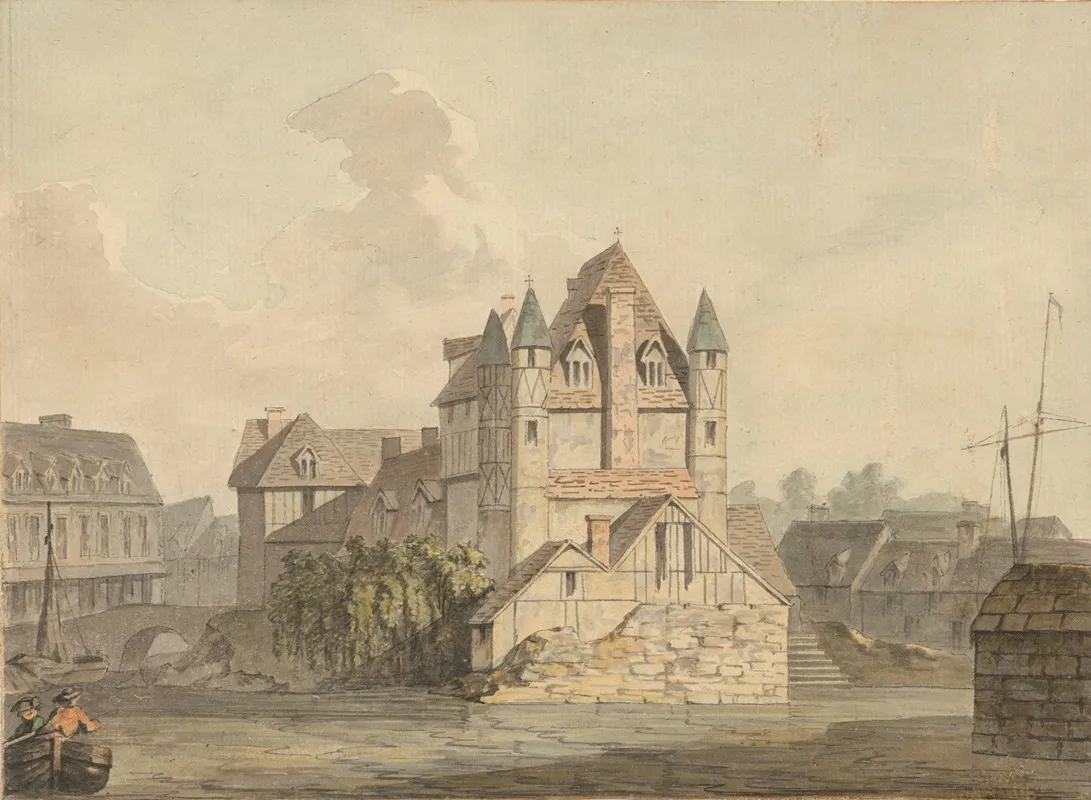 The End Of The Ruind Bridge At Rouen