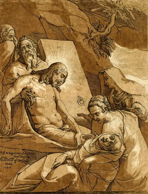 The Entombment 29 by Andrea Andreani - Canvas Print