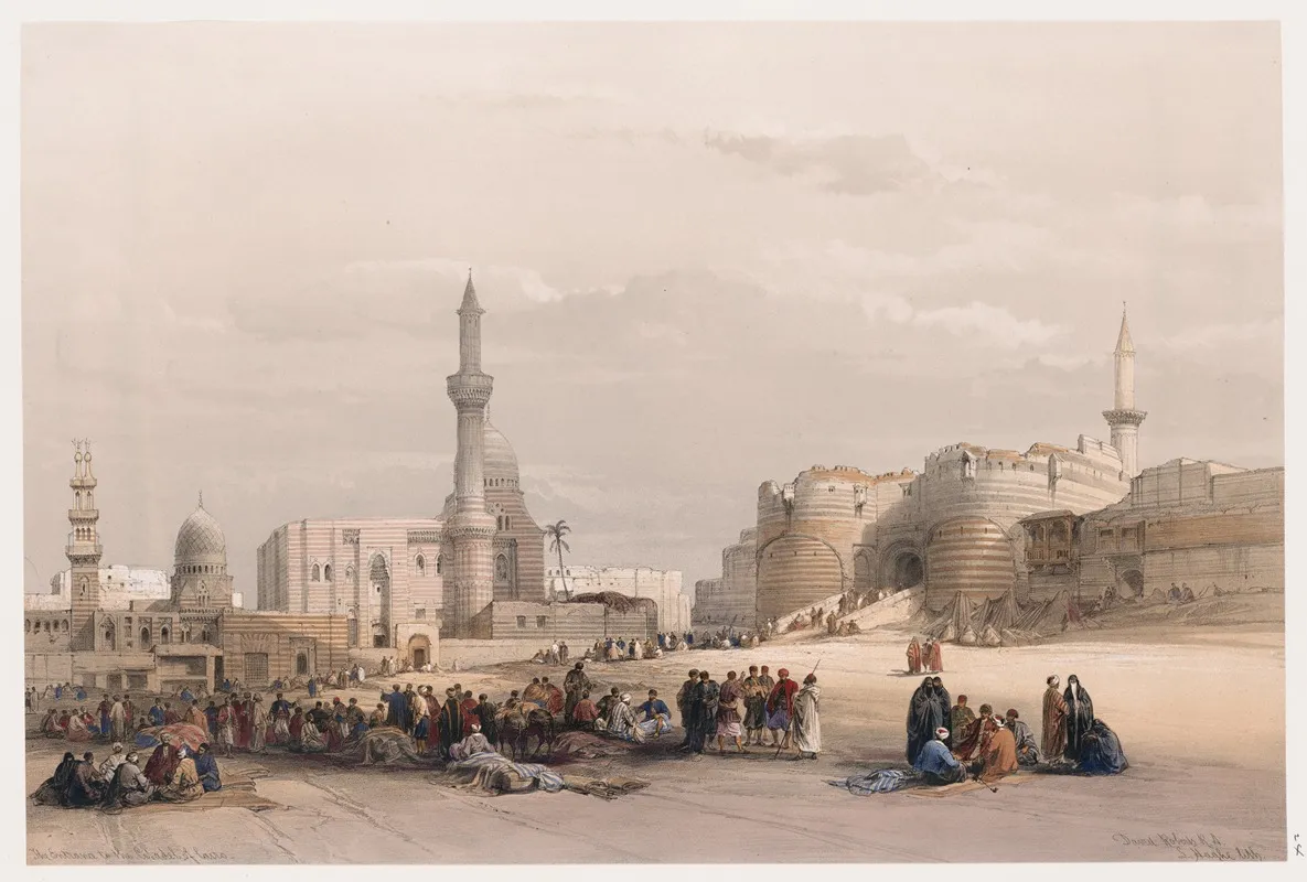 The Entrance To The Citadel Of Cairo