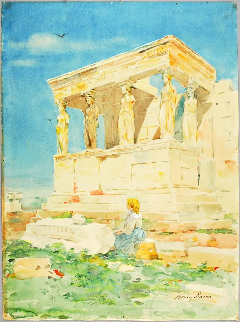 The Erechtheum by Henry Bacon - Canvas Print