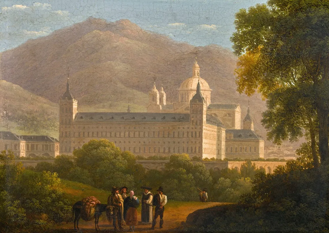 The Escorial by Giuseppe Canella - Canvas Print