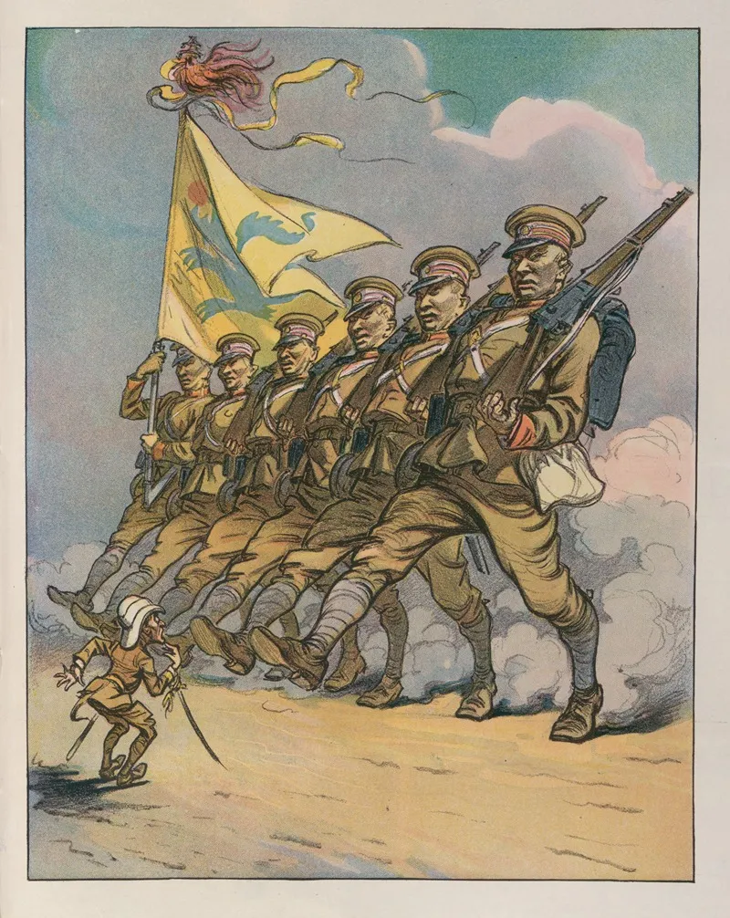 The European Officer And His Chinese Awkward Squad Pupils Master