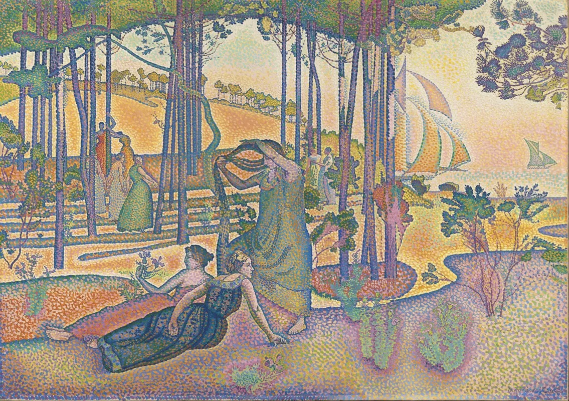 The Evening Air by Henri-Edmond Cross - Canvas Print