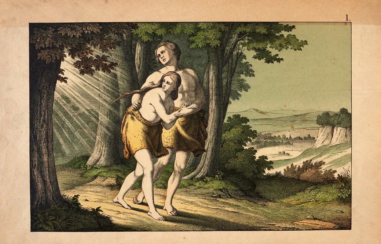 The Expulsion From Paradise 13 by Theodor Eckardt - Canvas Print