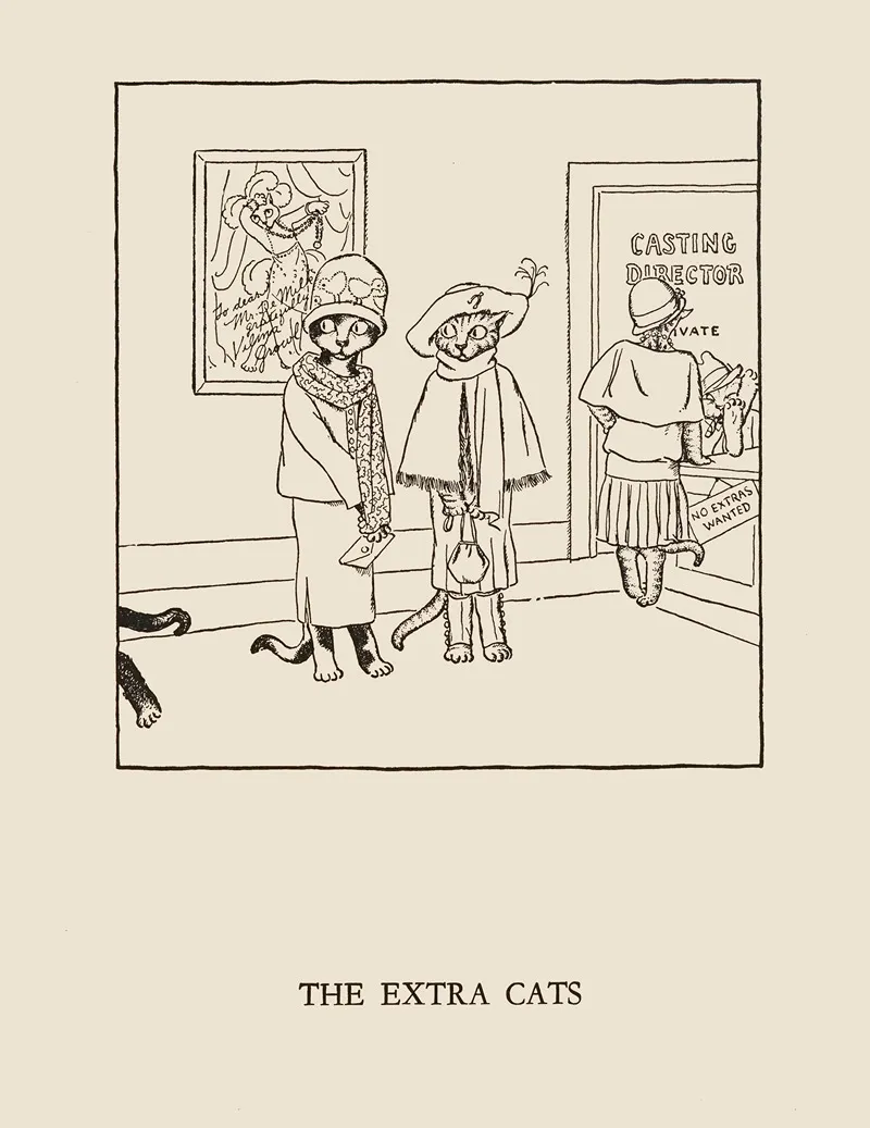The Extra Cats by William Ely Hill - Canvas Print