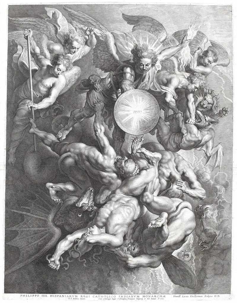 The Fall Of The Rebel Angels 7 by Lucas Emil Vorsterman - Canvas Print