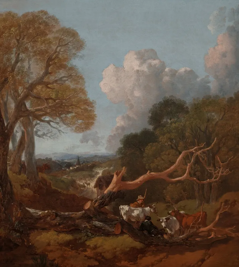 The Fallen Tree by Thomas Gainsborough - Canvas Print