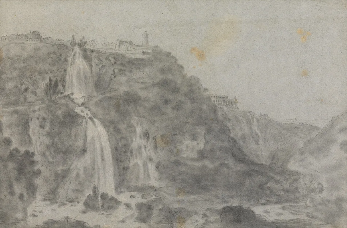 The Falls At Tivoli 2 by Richard Wilson - Canvas Print