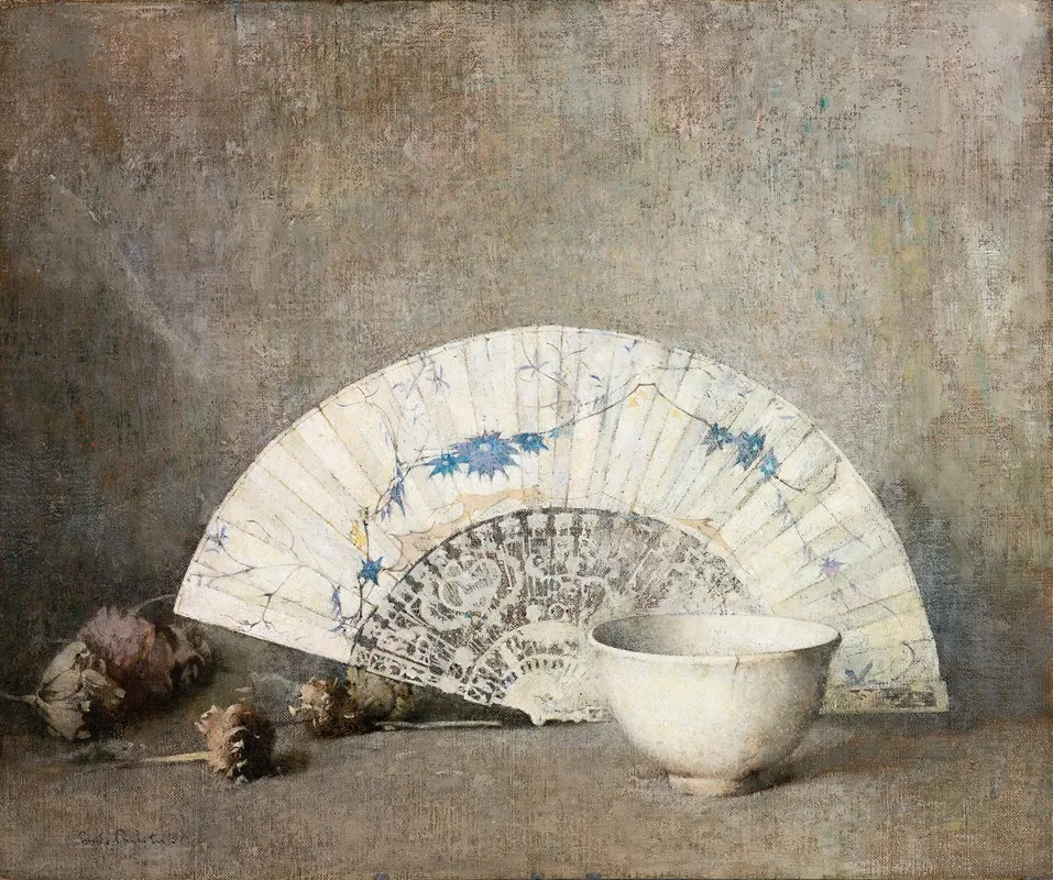 The Fan by Emil Carlsen - Canvas Print