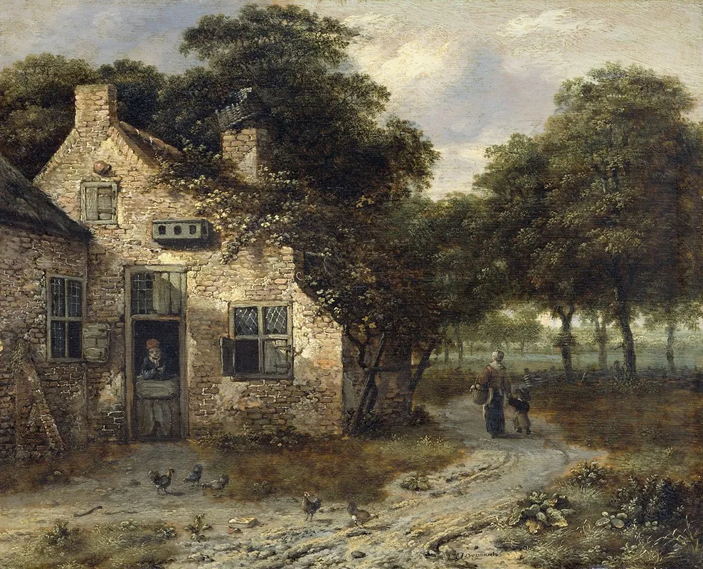 The Farmhouse 2 by Jan Wijnants - Canvas Print