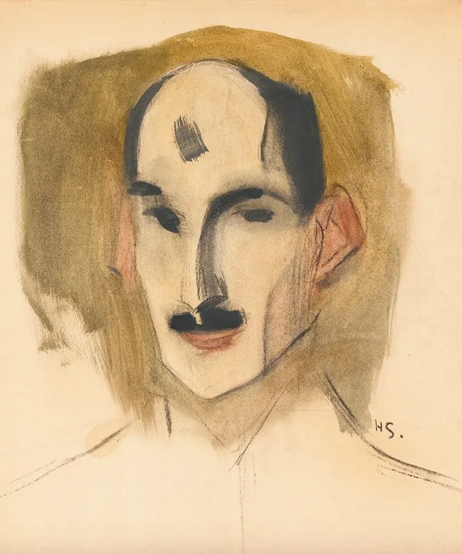 The Fencer by Helene Schjerfbeck - Canvas Print