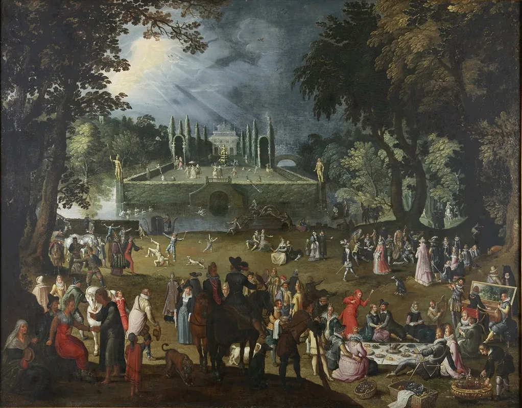 The Fete by Sebastian Vrancx - Canvas Print