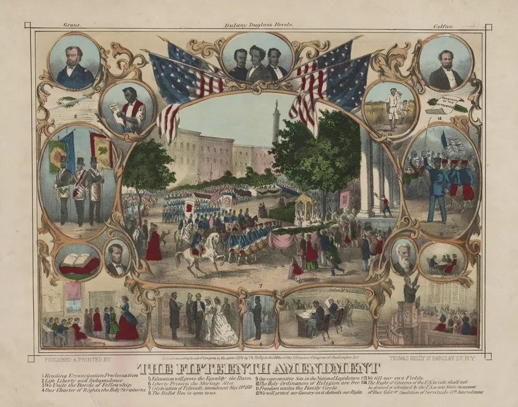 The Fifteenth Amendment 2 by Thomas Kelly - Canvas Print