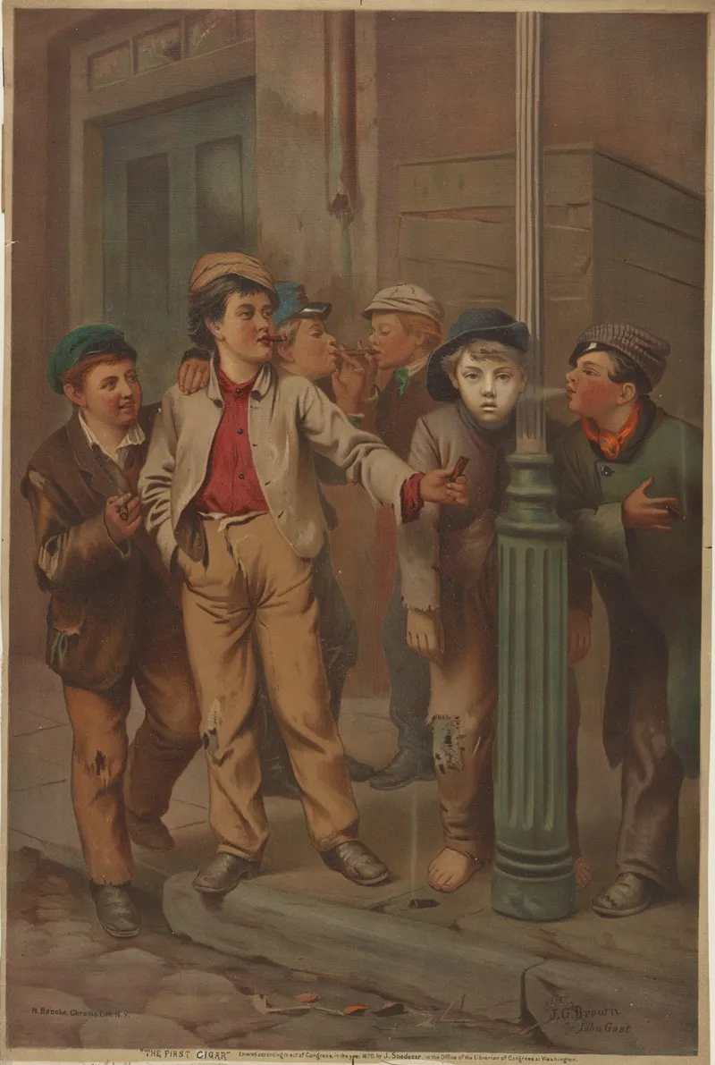 The First Cigar by Bencke &amp; Scott - Canvas Print