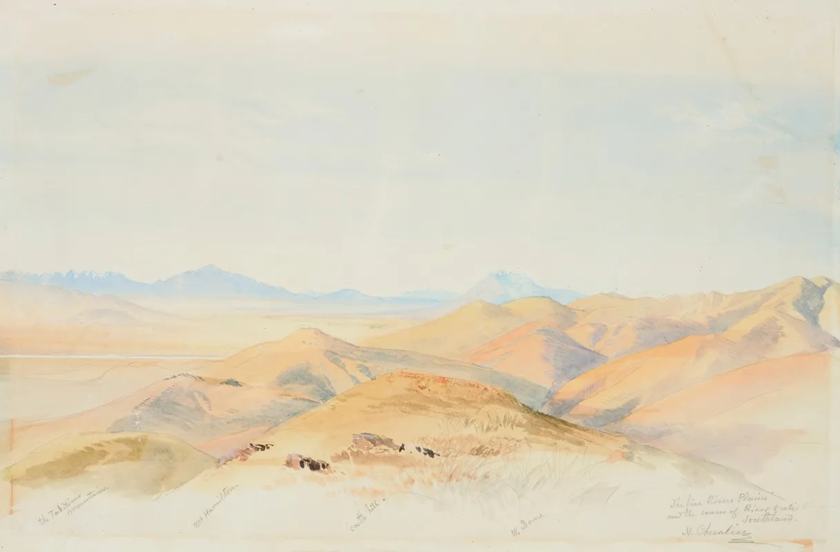 The Five Rivers Plains And The Course Of River Oreti Southland