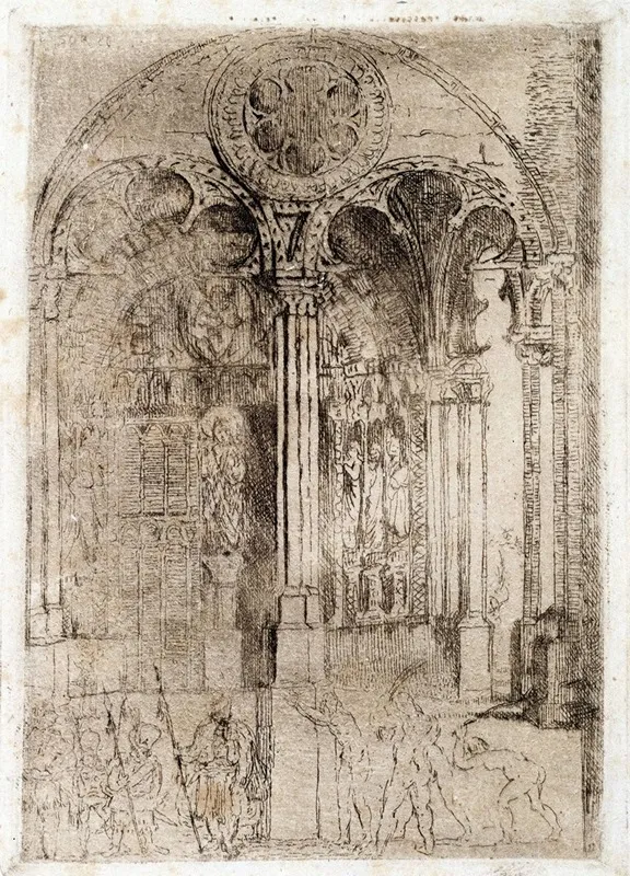 The Flagellation by James Ensor - Canvas Print