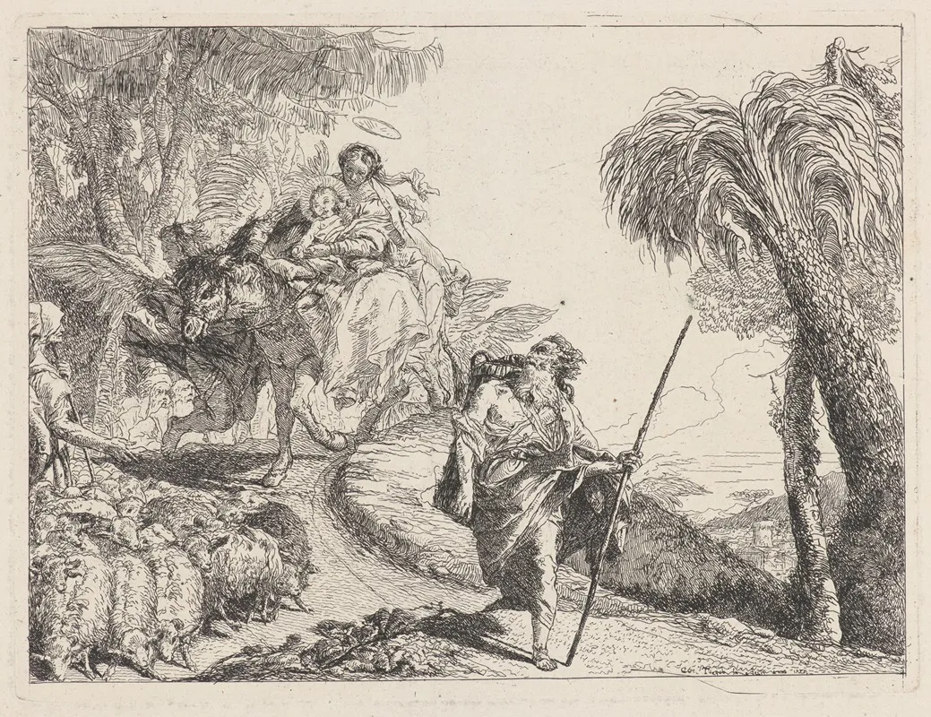 The Flight With Joseph In The Foreground