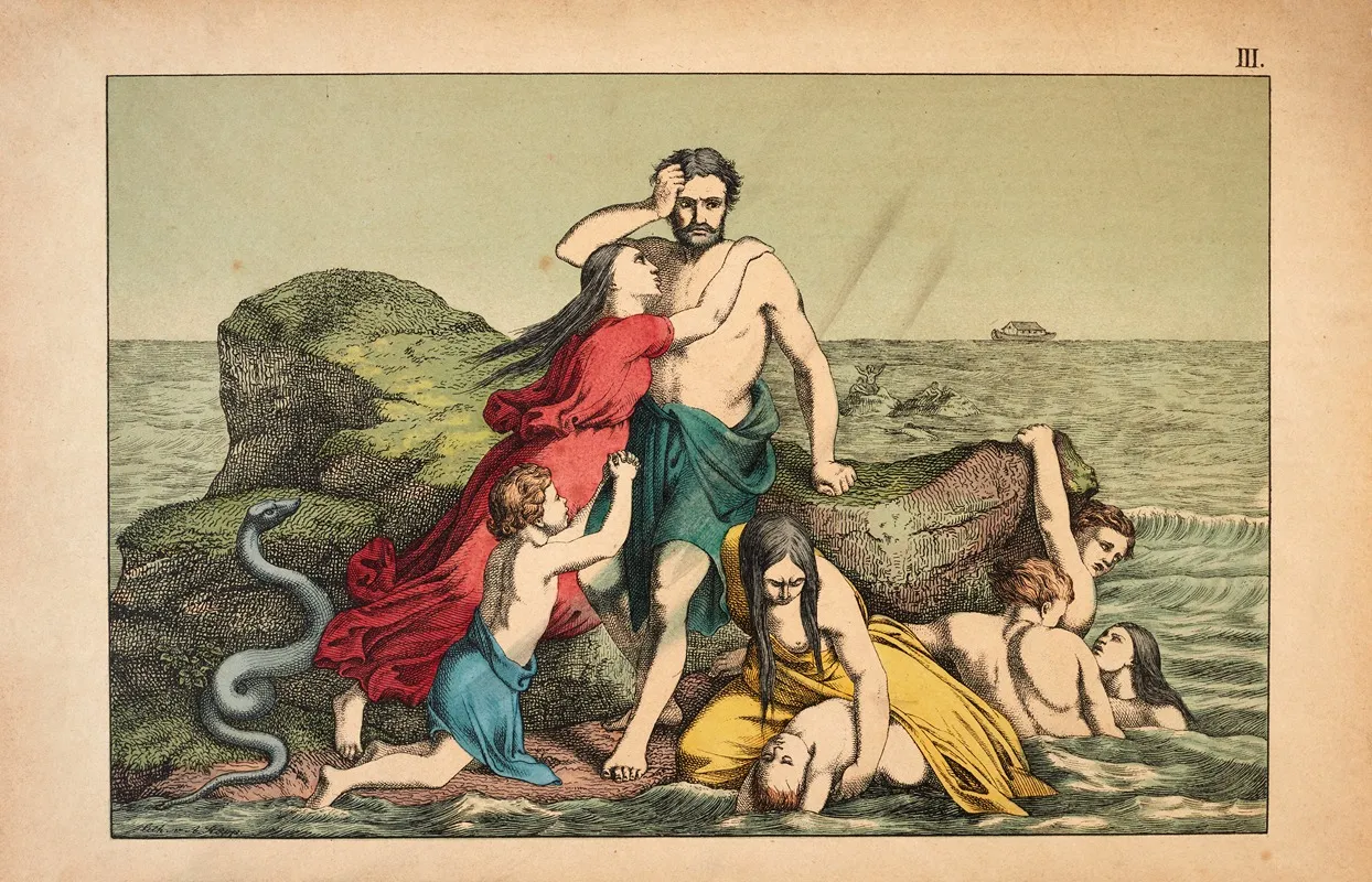 The Flood 12 by Theodor Eckardt - Canvas Print