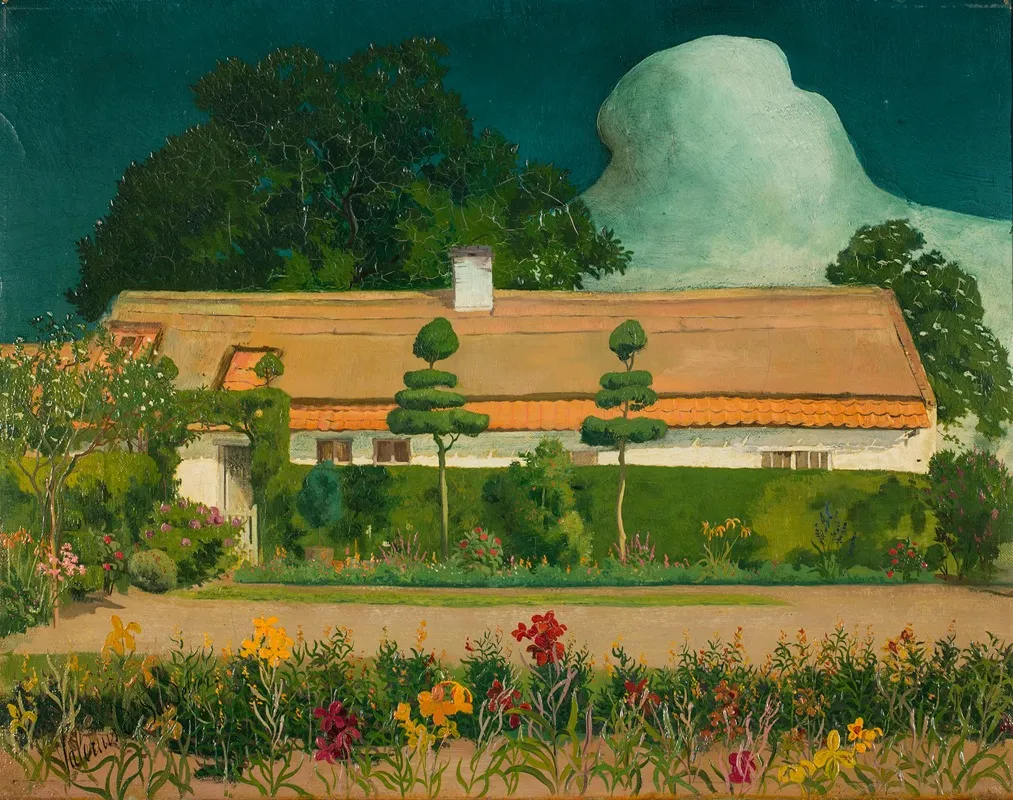 The Flower Lover 2 by Valerius De Saedeleer - Canvas Print