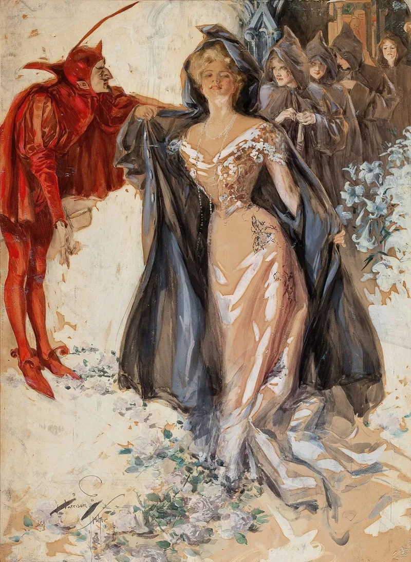 The Followers by Harrison Fisher - Canvas Print