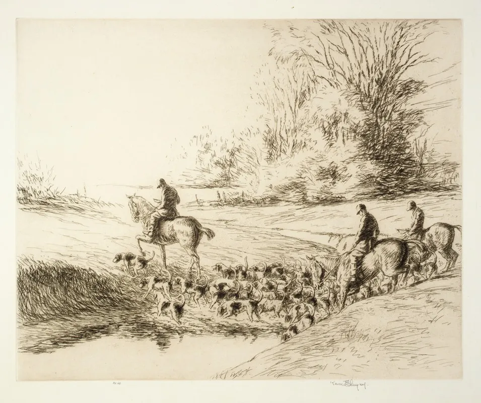 The Ford 8 by Kerr Eby - Canvas Print