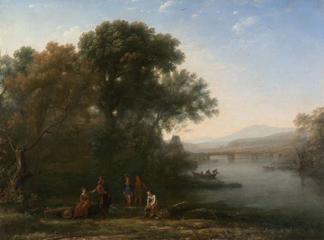 The Ford by Claude Lorrain - Canvas Print