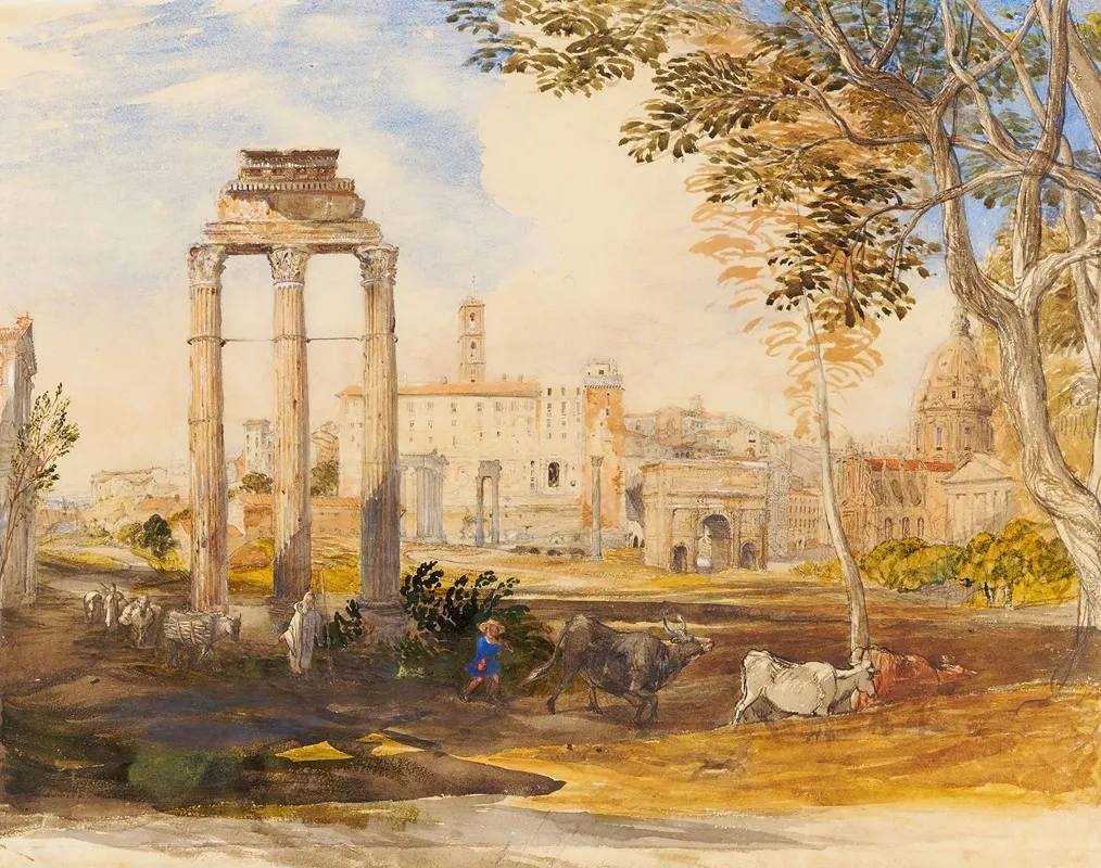 The Forum Rome by Samuel Palmer - Canvas Print