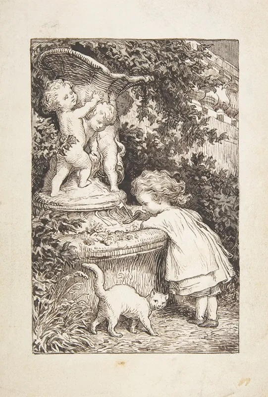 The Fountain 3 by Lorenz Frølich - Canvas Print