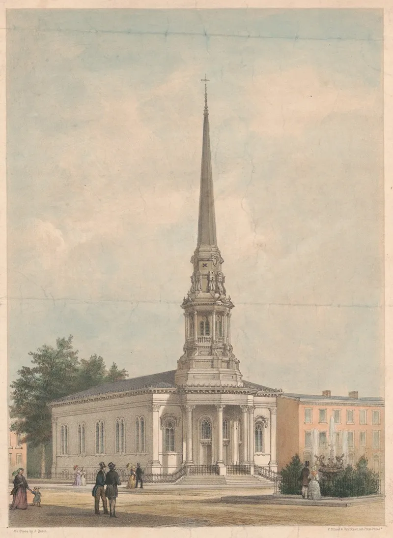 The Fourth Baptist Church N W Corner Of Fifth Buttonwood Streets Philadelphia 2