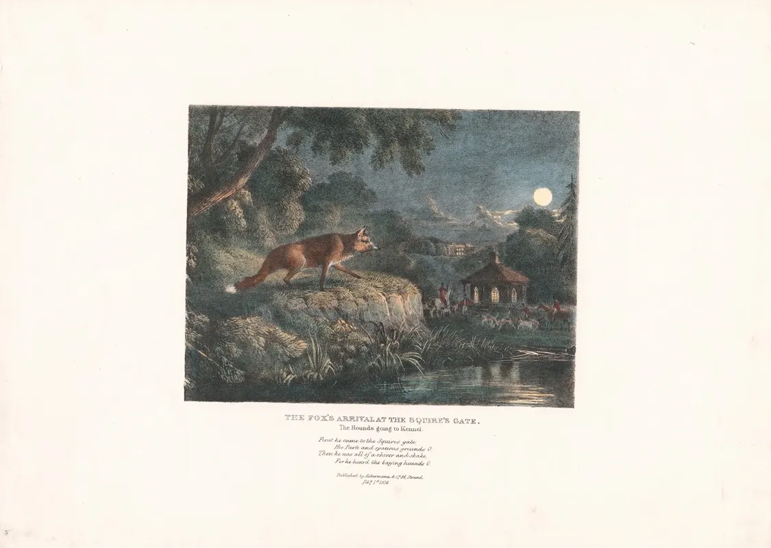 The Foxs Arrival At The Squires Gate by Thomas Mann Baynes - Canvas Print