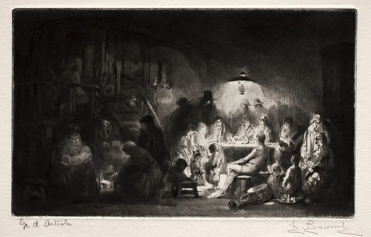 The Franconian Circus by Auguste Brouet - Canvas Print