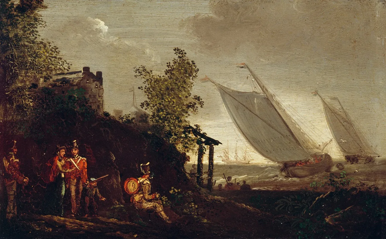 The French In Killala Bay by William Sadler the Younger - Canvas Print
