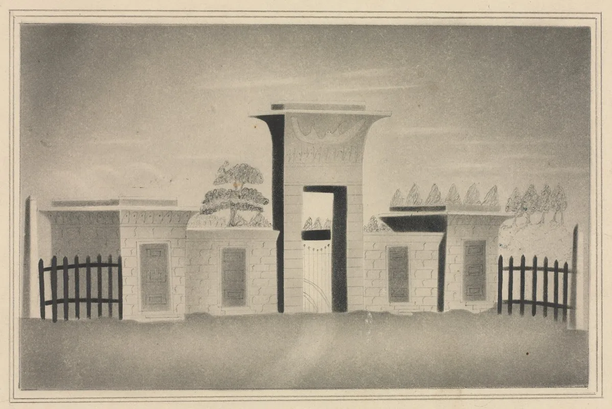 The Gateway Of Mount Auburn Near Boston