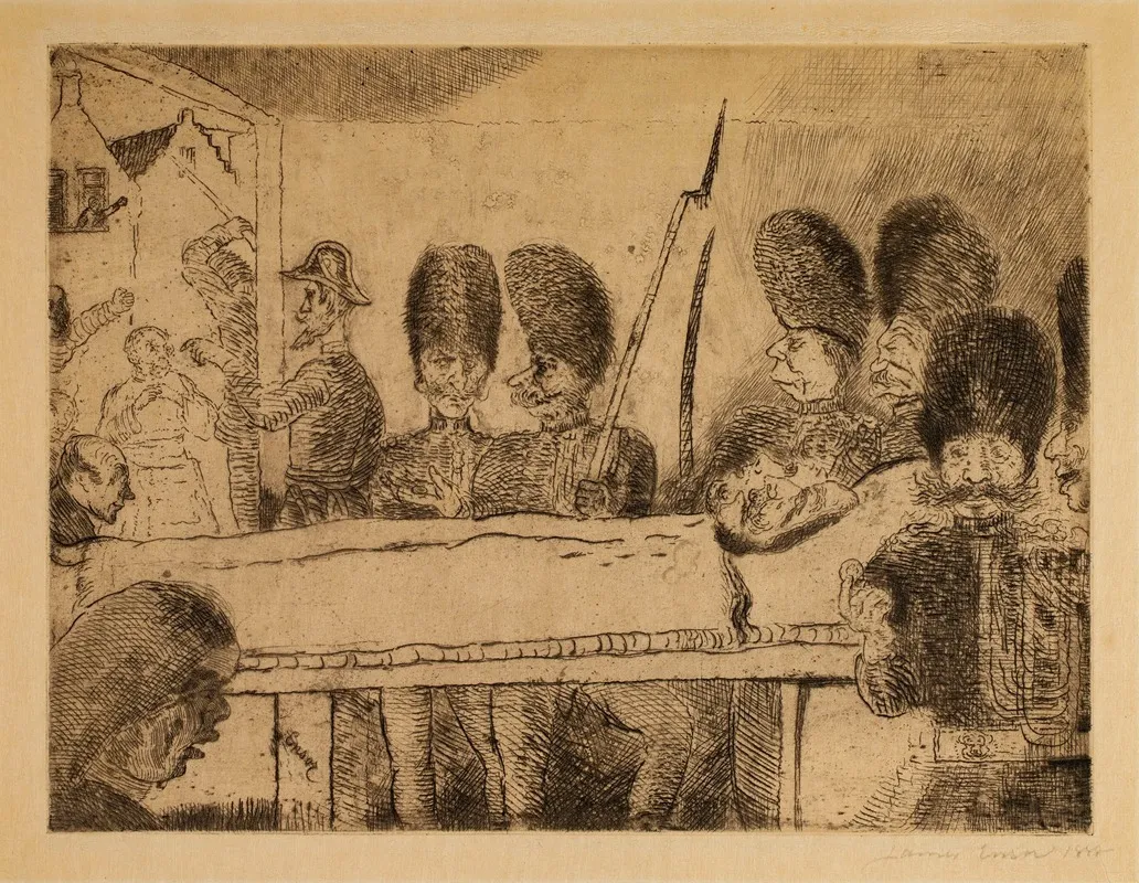 The Gendarmes 2 by James Ensor - Canvas Print